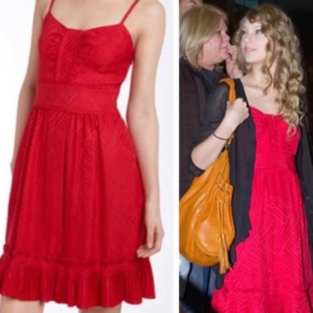 Marc by Marc Jacobs Yili Silk Red Dress